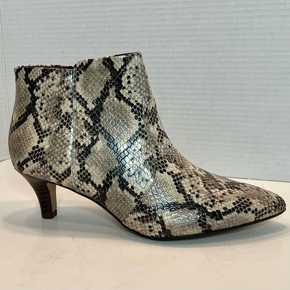 CLARKS Linvale Judith Vegan Snakeskin Bootie 8.5 W  *NEW* - Picture 5 of 14